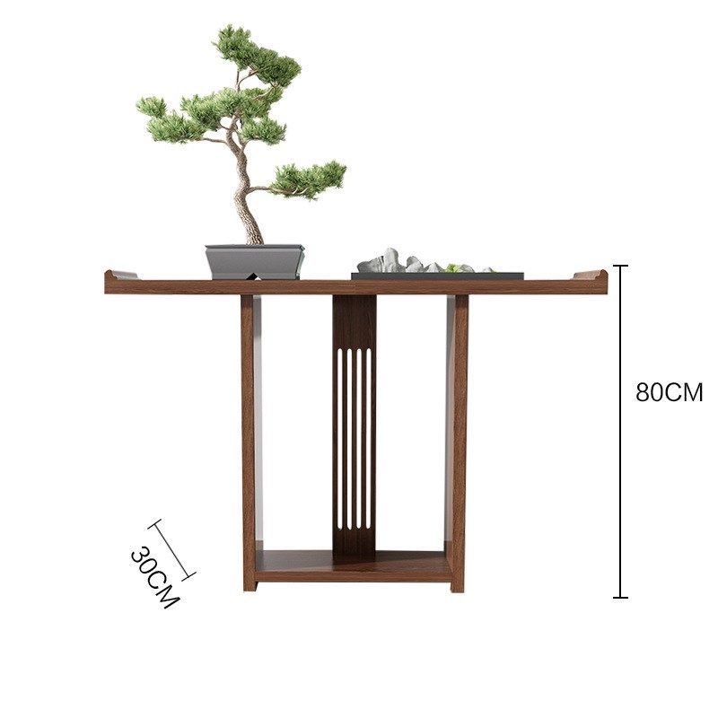 新中式玄关台现代简约客厅条案实木禅意门厅玄关供桌端景台玄关柜