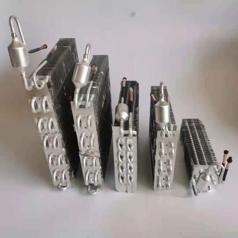 铝管铝翅片冷凝器铜管散热器适用冷柜散热蒸发器散热片制冷铝管|