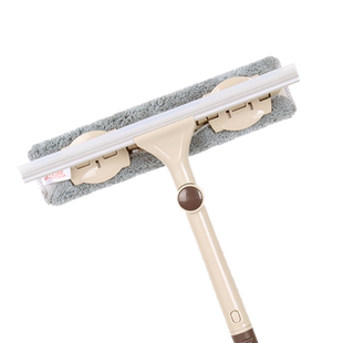 美丽雅双面刷擦窗器擦玻璃神器家用刮水伸缩杆清洁工具窗 户刮玻