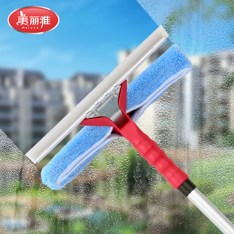 美丽雅擦玻璃家用专业玻璃刮子清洁器擦窗器刮水器地刮伸缩杆
