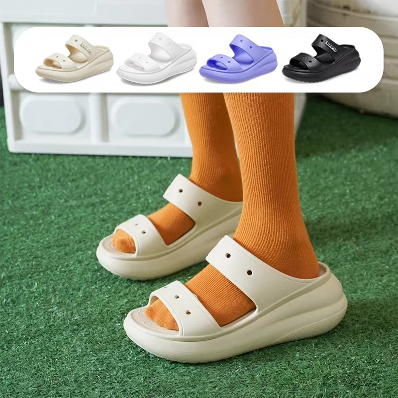 洞洞鞋CROCS卡骆驰增高厚底泡芙