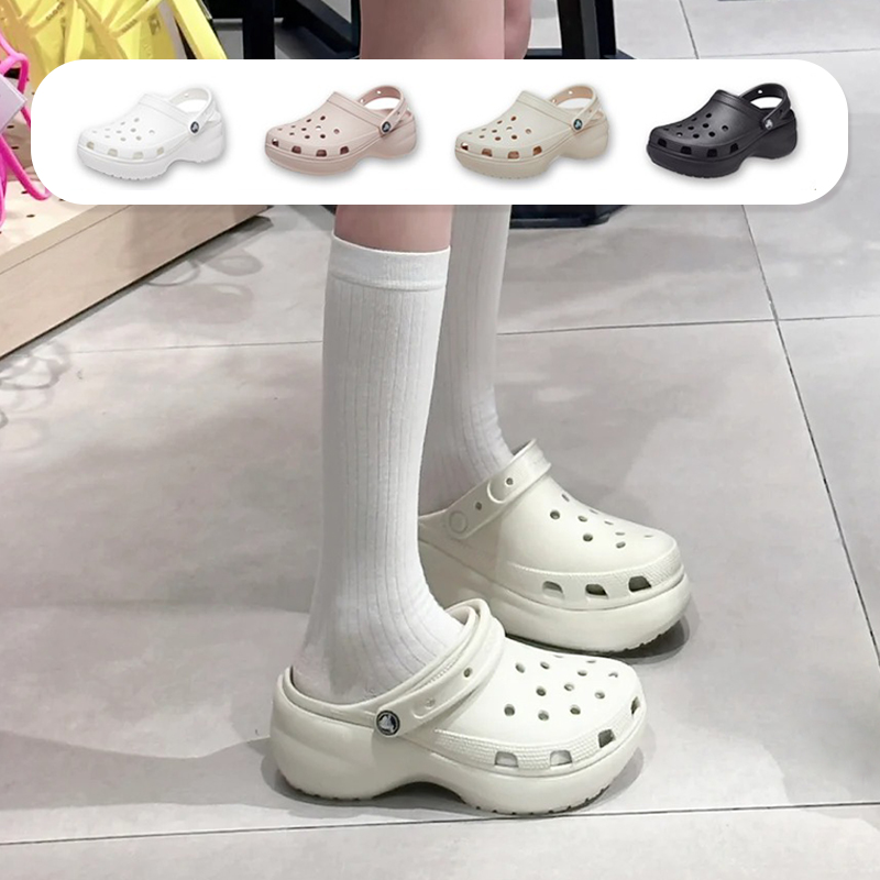 CROCS卡骆驰厚底云朵洞洞鞋女鞋
