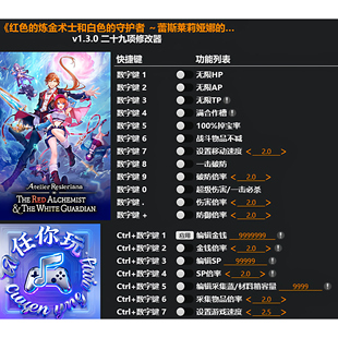 《红色的炼金术士和白色的守护者》修改器 Steam辅助工具不含游戏