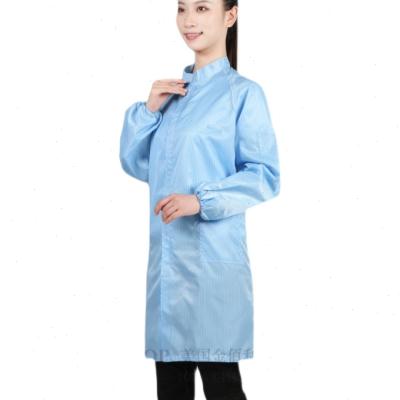 黄色白色粉色立领防静电蓝色拉链大褂无尘服防护衣无尘服工作服i.
