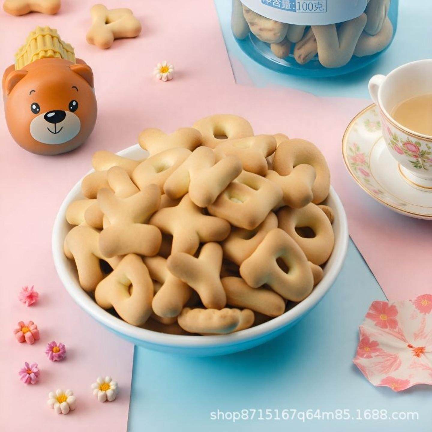 牛奶味奶香手指可爱骨头字母饼干休闲儿童宝宝磨牙饼干学字母拼音,零食/坚果/特产,蛋圆饼干,淘宝优惠券,粉丝福利购,淘宝优惠卷