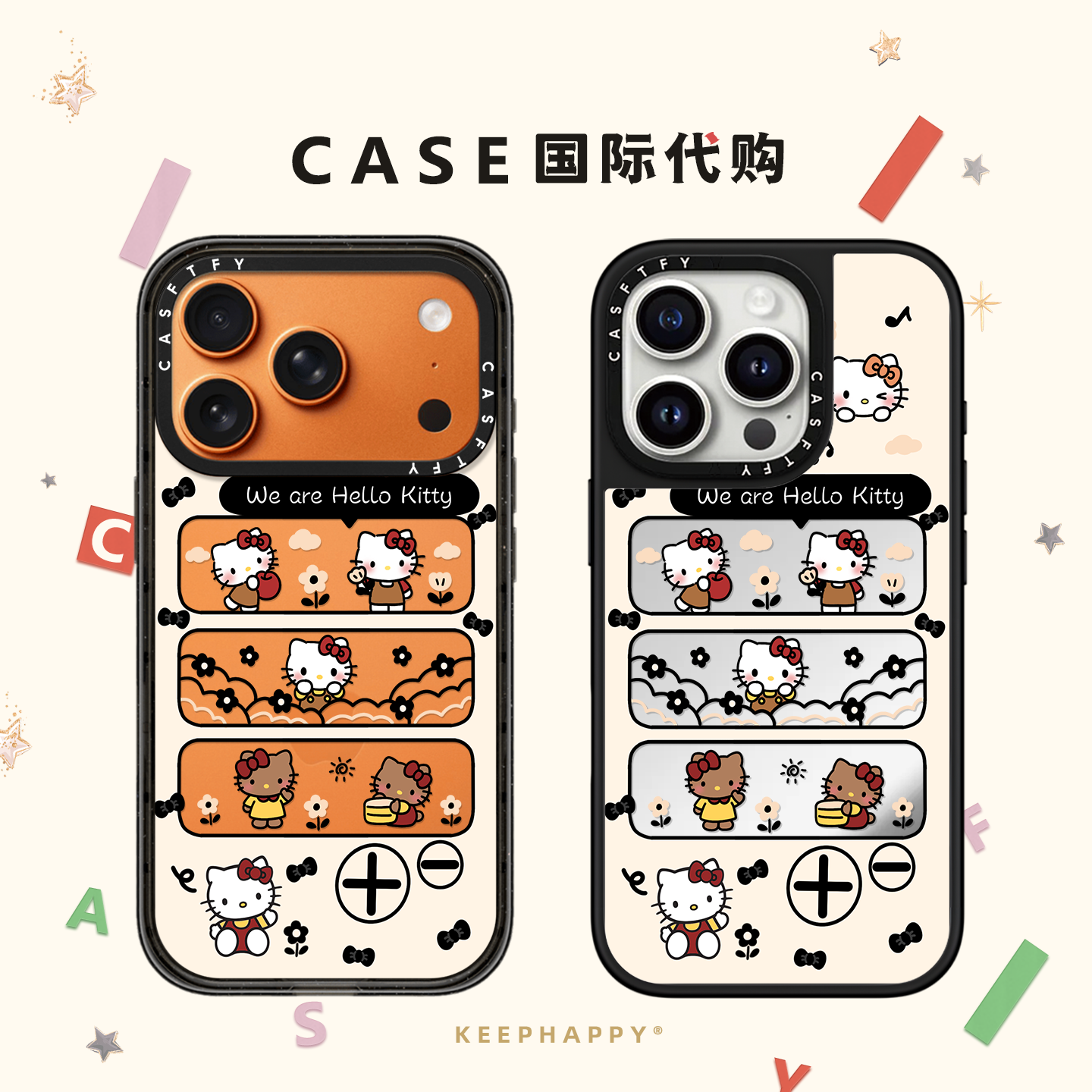 CASE镂空Kitty猫播放器适用iphone17手机壳16promax苹果15pro透明MagSafe磁吸14plus日韩ins可爱13卡通Air/12