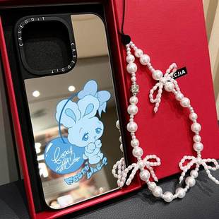 C家联名MagSafe磁吸foxy illustrations蝴蝶结兔子适用iphone17手机壳16promax苹果15pro镜面14plus卡通13女