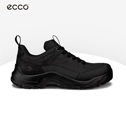 ECCO/爱步男鞋透气磨砂皮休闲鞋户外徒步运动鞋系带减震822354