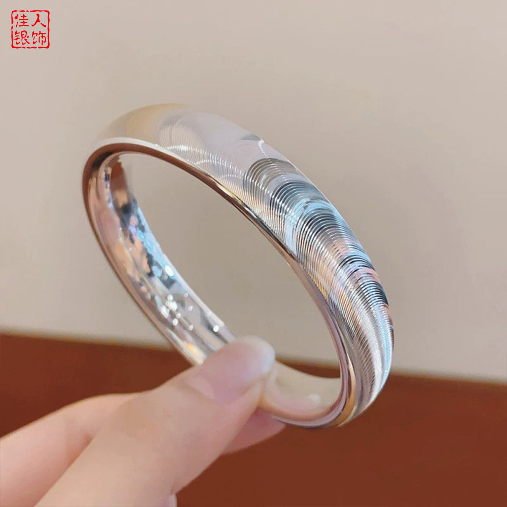 纯银猫眼手镯七夕520礼物