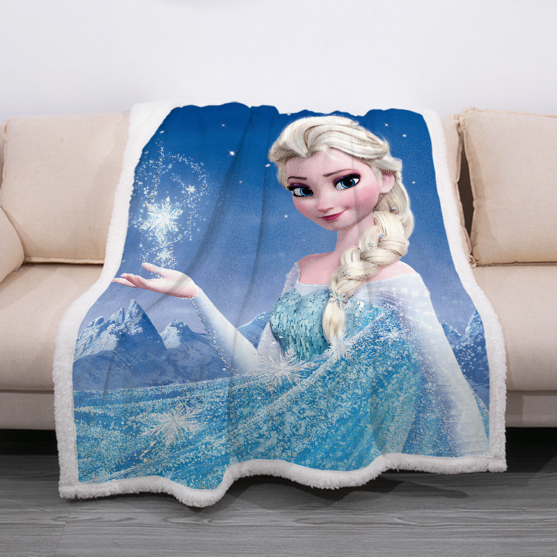 迪士尼冰雪奇缘艾莎公主水晶绒毛毯学生宿舍儿童午睡沙发盖毯保暖,床上用品,休闲毯/毛毯/绒毯,淘宝优惠券,粉丝福利购,淘宝优惠卷