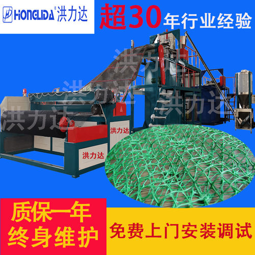山东三维土工网挤出生产线三维植被网草坪网设备生产线厂家货源