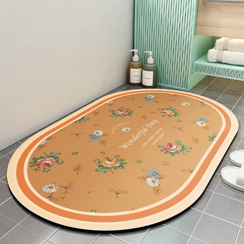 浴室地垫软硅藻泥吸水垫卫生间门口防滑脚垫家用厕所进门地毯门垫,家庭/个人清洁工具,地垫,淘宝优惠券,粉丝福利购,淘宝优惠卷