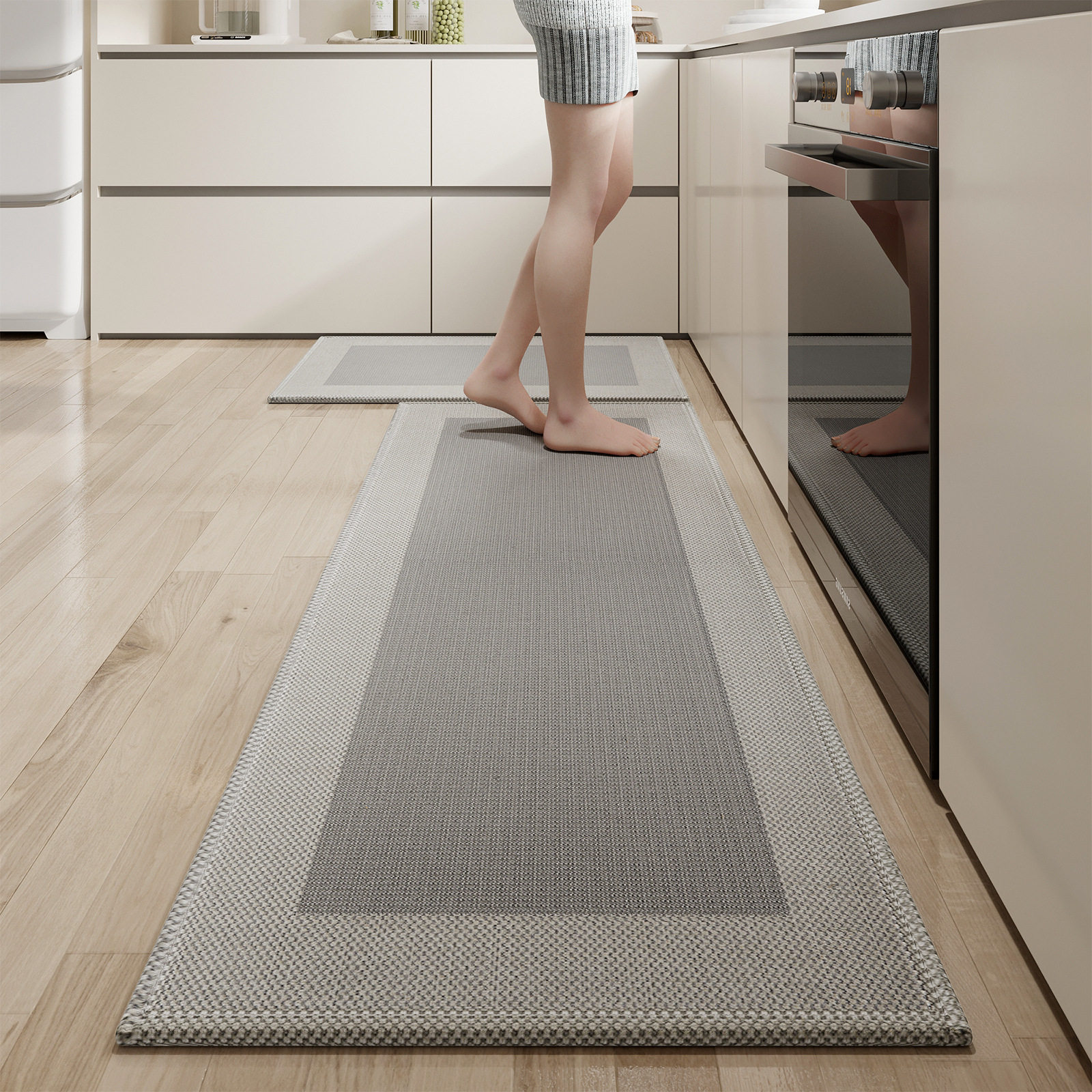 厨房地垫防油防水可擦免洗长条地毯家用厨房耐脏吸油吸水防滑垫子,居家布艺,厨房地垫,淘宝优惠券,粉丝福利购,淘宝优惠卷