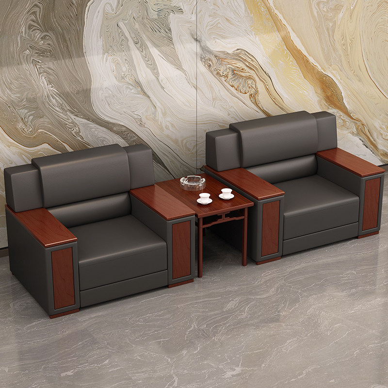 会议室沙发贵宾接待酒店大堂会客洽谈真皮办公沙发单人位茶几组合,商业/办公家具,沙发,淘宝优惠券,粉丝福利购,淘宝优惠卷
