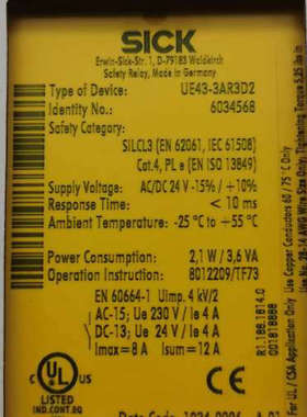 西克UE43-3AR3D2号60345议价