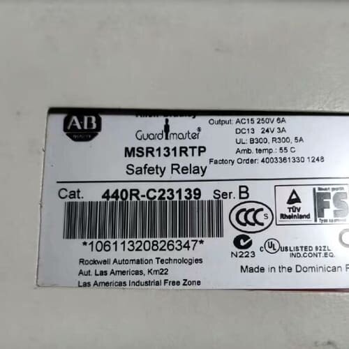 AB罗克韦尔安全继电器MSR131RTP，440R-C231(议价)