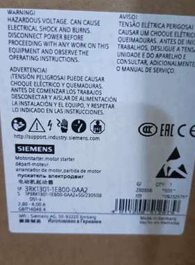3RK1301-1EB00-0AA2电动机起动器原议价
