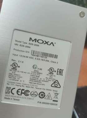 (议价）MOXA摩莎工业8口交换机，EDS-208A