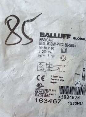 BES00AH巴鲁夫BES M30MI-PSC15B-S04议价