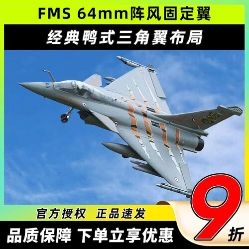 FMS64mm阵风像真航模固定翼模型