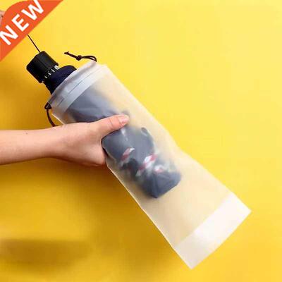 Matte Translucent Plastic Bag Umbrella Storage Bag Reusable