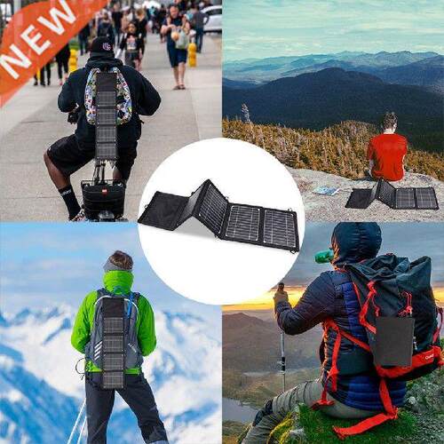 USB High Power Solar Panel Outdoor Waterproof Hike Camping