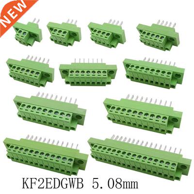 1Pair KF2EDGWB 5.08mm 2P-16 Pin Wall Terminal Connector Pitc
