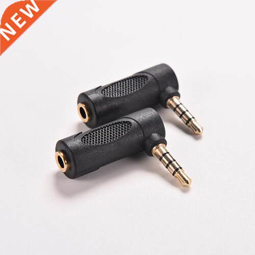 90 Degree 1/8'' Audio Jack Female to Male Adapter Right Ang