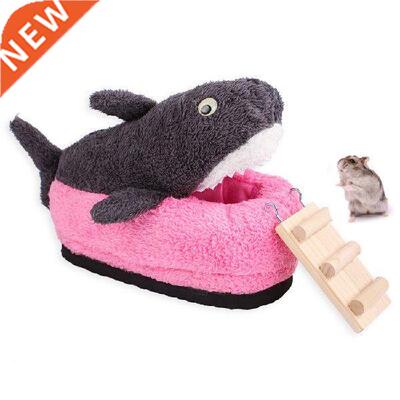 Warm Small Pet Bed Nest Hamster Cave Winter Warm Cute Shark