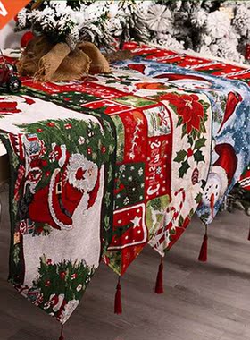 35*180cm Creative Christmas Tale Runner Xmas Party Decor