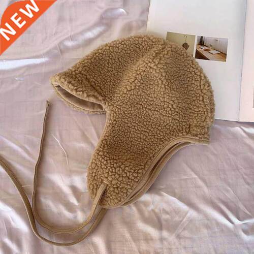 Cute L Wool Earmuffs Hat Women Thickened Thermal Lei Feng