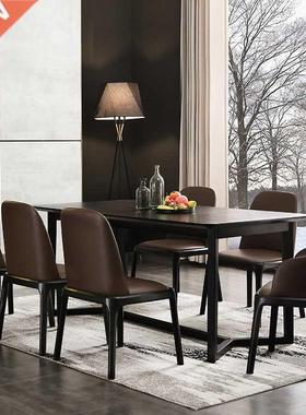 Modern minimlist home Nordic resturnt solid wood chir le