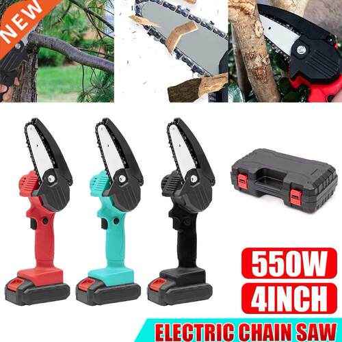 4 Inch Mini Cordless Chainsaw Portable Rechargeable