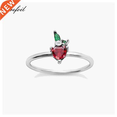 Ring Strawberry 925 Sterling Silver Brand New Fine Woman Jew