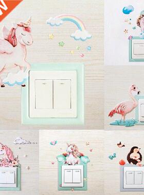 1Pcs For Switch Outlet Kid Room Decor Wall Sticker Luminous