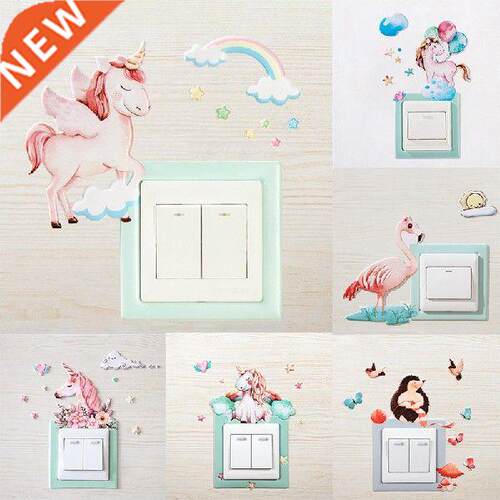 1Pcs For Switch Outlet Kid Room Decor Wall Sticker Luminous