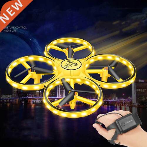 2022New RC Mini Quadcopter Induction Drone Smart Watch Remot
