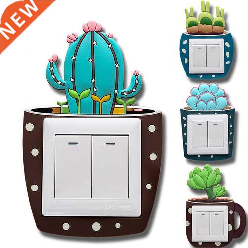 Luminous Cactus Switch er Creative Switch Cover Socket Wall