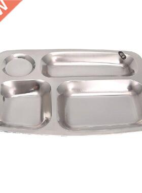 Stainless Steel Dibagi Makan Malam Tray Makan Siang Wadah