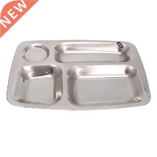 Stainless Steel Dibagi Makan Malam Tray Makan Siang Wadah