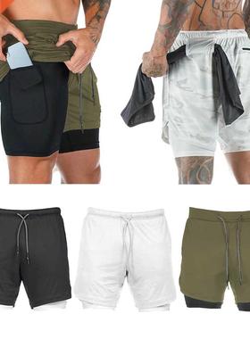 Men's Active Running Shorts Exercise Workout Short
