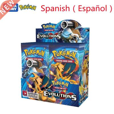 24Pcs/Box Pokemon English Spanish Cards Box Sun & Moon Evol