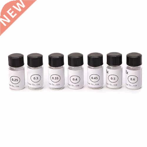 7 Bottles Of 12.5K 0.25/0./0.5/0.4/0.45/ 0.5/0.6mm Solderi