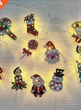 Christmas lights Santa Claus snowman Christmas tree lights p