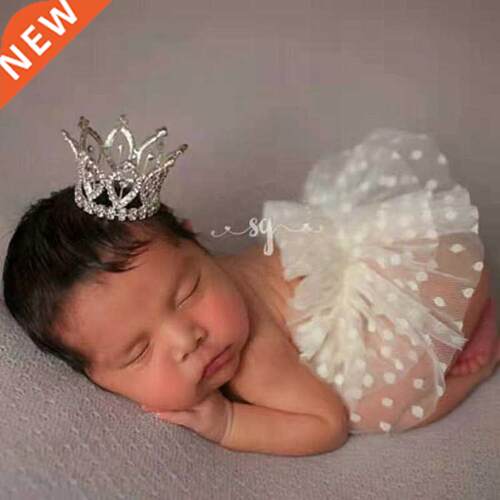 Newborn Photography Clothng Baby Grl Crown+Skrt Set nfan