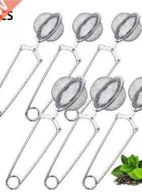 New 6Pcs Tea Infuser Loose Leaf Tea Snap Ball Tea Strainer