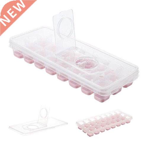 Ice Cube Tray With Lid Ice Storage Container Bin Box Holder
