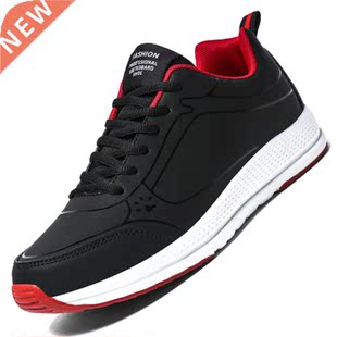 Men Women Leather Walking Jogging Sneakers Running Sport Sho