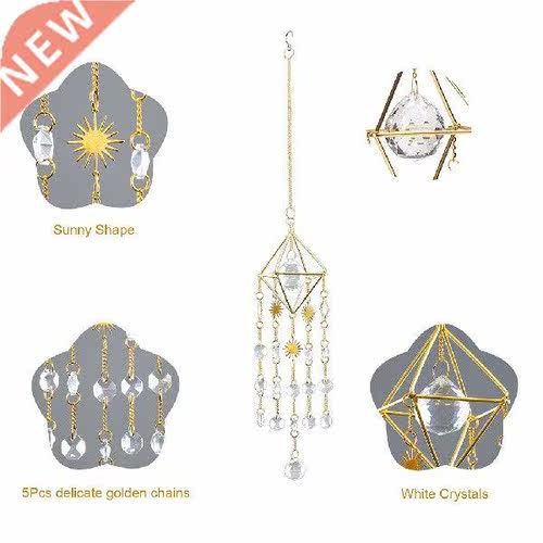 Crystal Sun Catcher Star Prism Geometric Window Hanging