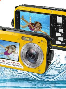 Full HD 2.7K 48MP Underwater Waterproof Digital Camera Dual